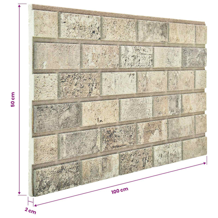 Panouri de perete 10 pcs Nisipiu 100 x 50 cm Spumă EPS - WALTI WALTI