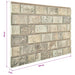 Panouri de perete 10 pcs Nisipiu 100 x 50 cm Spumă EPS - WALTI WALTI
