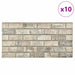 Panouri de perete 10 pcs Nisipiu 100 x 50 cm Spumă EPS - WALTI WALTI