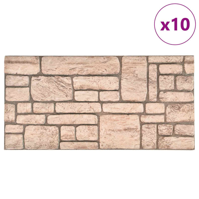 Panouri de perete 10 pcs Bej 100 x 50 cm Spumă EPS - WALTI WALTI