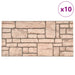 Panouri de perete 10 pcs Bej 100 x 50 cm Spumă EPS - WALTI WALTI