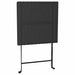 Set mobilier bistro pliabil, 3 piese, negru, poliratan - WALTI WALTI