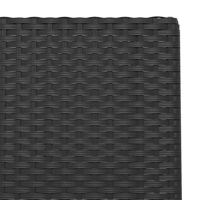 Set mobilier bistro pliabil, 3 piese, negru, poliratan - WALTI WALTI