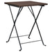 Set mobilier bistro pliabil, 3 piese, maro, poliratan - WALTI WALTI