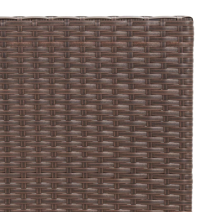 Set mobilier bistro pliabil, 3 piese, maro, poliratan - WALTI WALTI