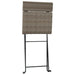 Set mobilier bistro pliabil, 3 piese, gri, poliratan - WALTI WALTI