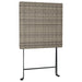 Set mobilier bistro pliabil, 3 piese, gri, poliratan - WALTI WALTI