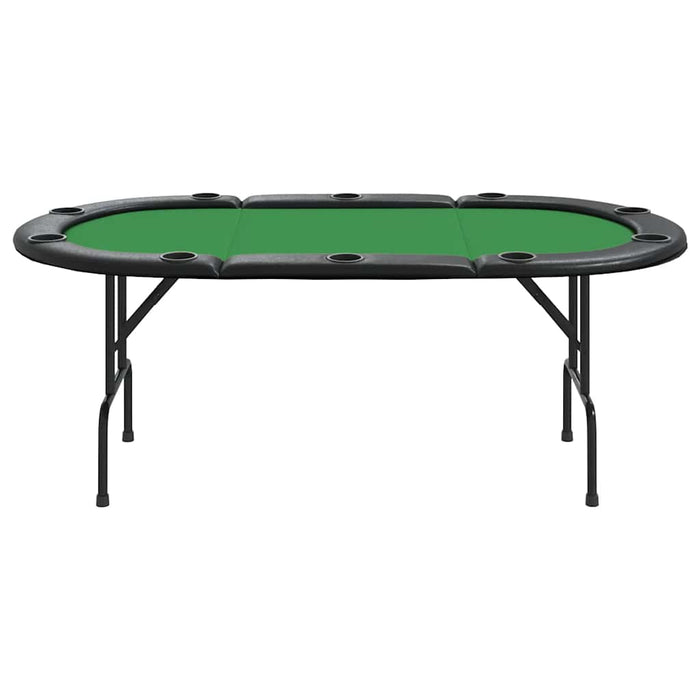 Masă de poker pliabilă, 10 jucători, verde, 207x106x76 cm WALTI