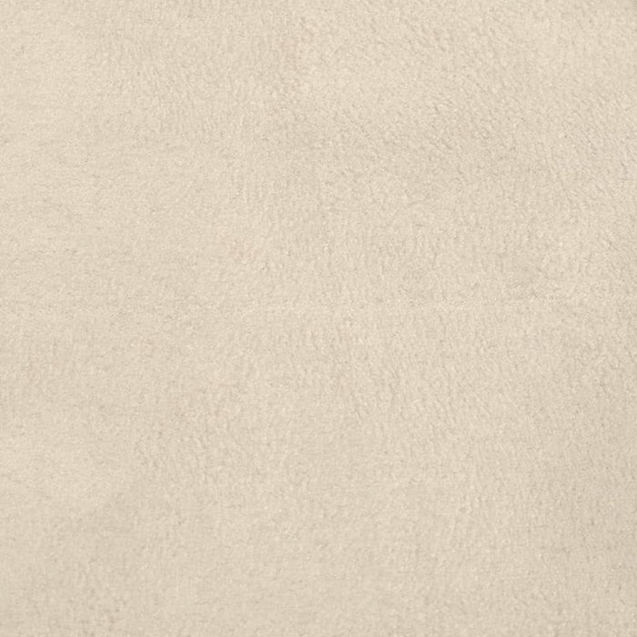 Scaun glisant cu taburet, alb crem, material textil - WALTI WALTI