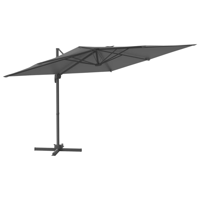 Umbrelă în consolă, stâlp din aluminiu, antracit, 300x300 cm - WALTI WALTI