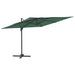 Umbrelă dublă în consolă cu LED, verde, 400x300 cm - WALTI WALTI