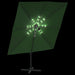 Umbrelă dublă în consolă cu LED, verde, 400x300 cm - WALTI WALTI