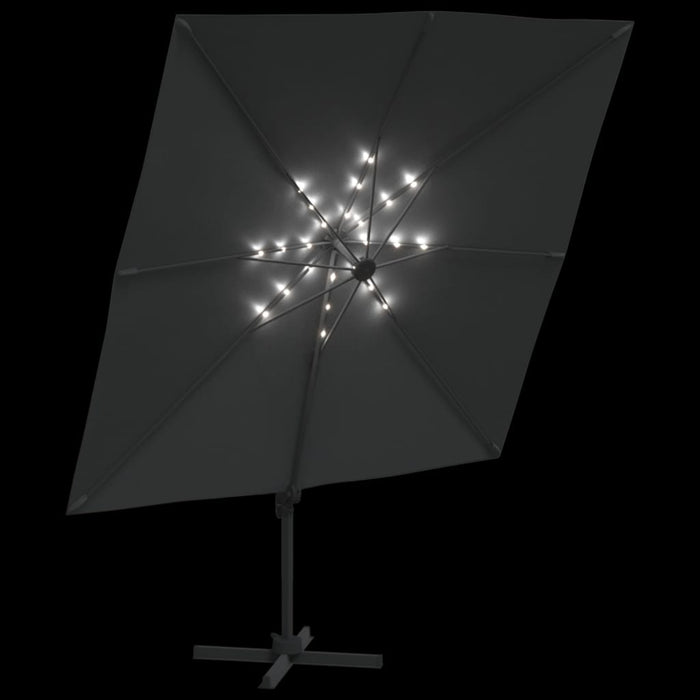 Umbrelă în consolă cu LED, antracit, 400x300 cm - WALTI WALTI