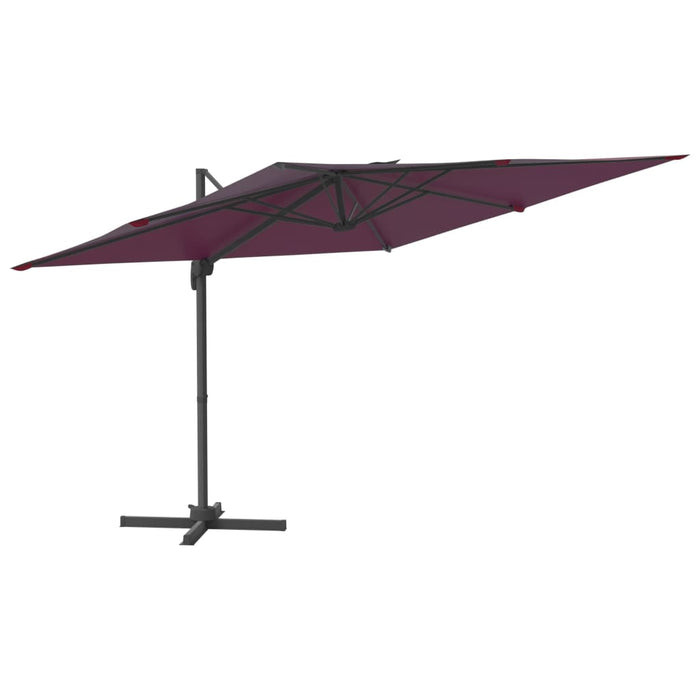 Umbrelă în consolă cu LED, roșu bordo, 400x300 cm - WALTI WALTI