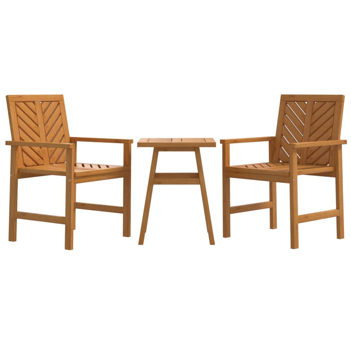 Set mobilier de grădină cu perne, 3 piese, lemn masiv acacia - WALTI WALTI