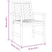 Set mobilier de grădină cu perne, 3 piese, lemn masiv acacia - WALTI WALTI