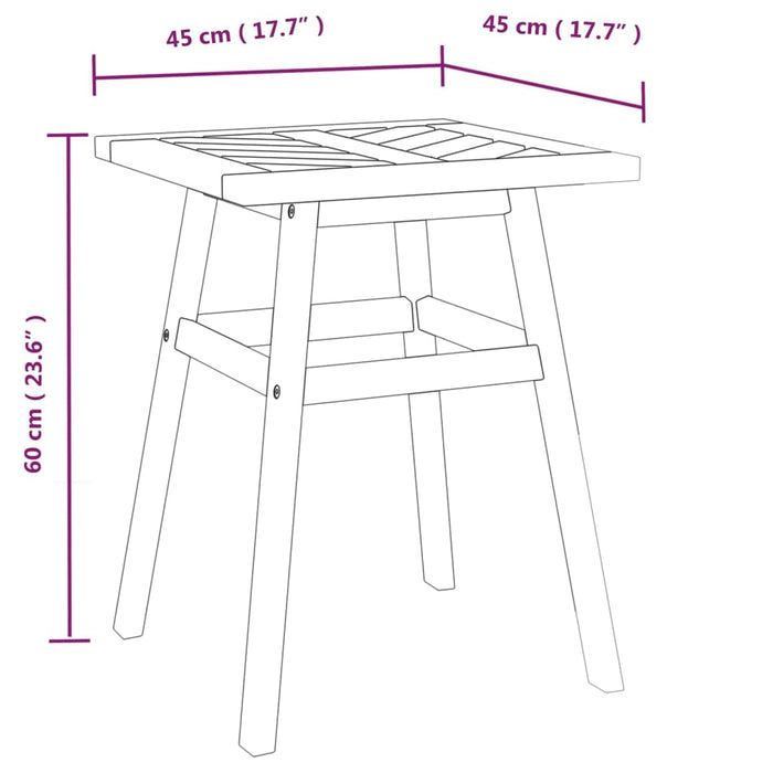 Set mobilier de grădină cu perne, 3 piese, lemn masiv acacia - WALTI WALTI