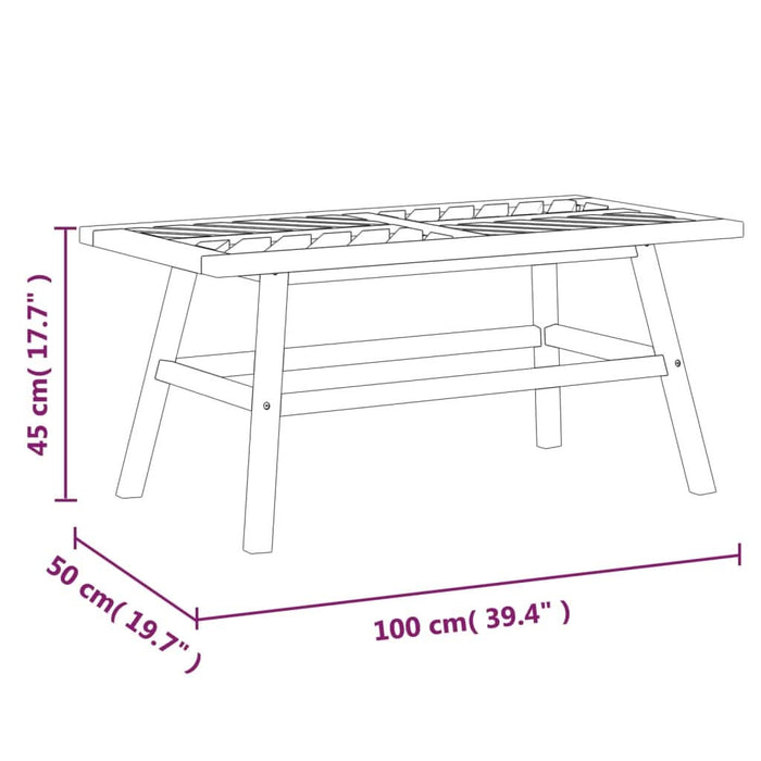 Set mobilier de relaxare de grădină, 2 piese, lemn masiv acacia - WALTI WALTI
