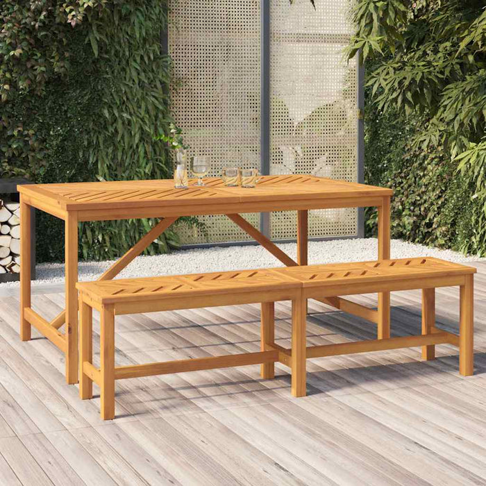 Masă de grădină, 150x90x74 cm, lemn masiv de acacia - WALTI WALTI