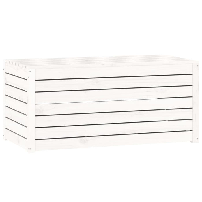 Ladă depozitare grădină, alb, 101x50,5x46,5cm, lemn masiv pin - WALTI WALTI