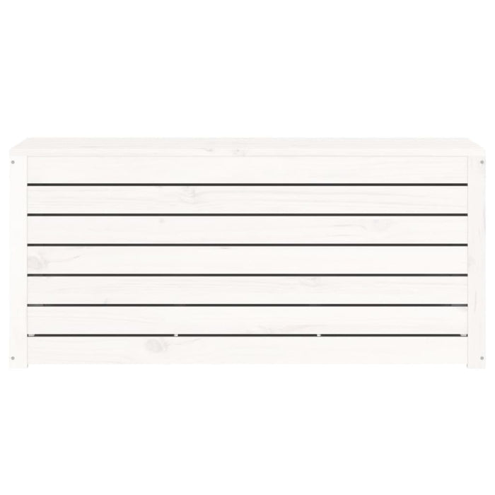 Ladă depozitare grădină, alb, 101x50,5x46,5cm, lemn masiv pin - WALTI WALTI