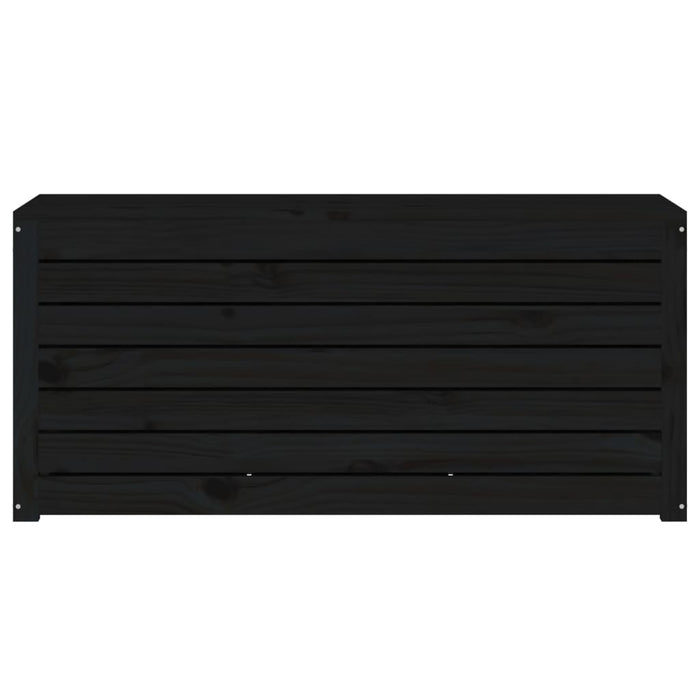 Ladă depozitare grădină, negru, 101x50,5x46,5cm, lemn masiv pin - WALTI WALTI