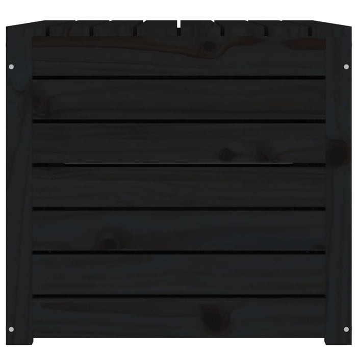Ladă depozitare grădină, negru, 101x50,5x46,5cm, lemn masiv pin - WALTI WALTI
