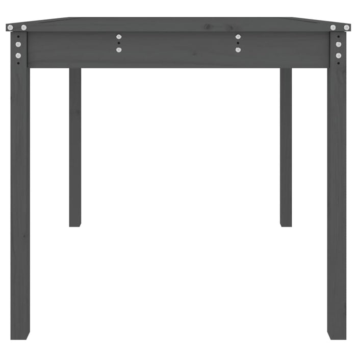 Măsuță de grădină, gri, 82,5x82,5x76 cm, lemn masiv de pin - WALTI WALTI