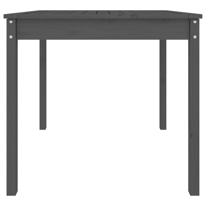 Măsuță de grădină, gri, 82,5x82,5x76 cm, lemn masiv de pin - WALTI WALTI