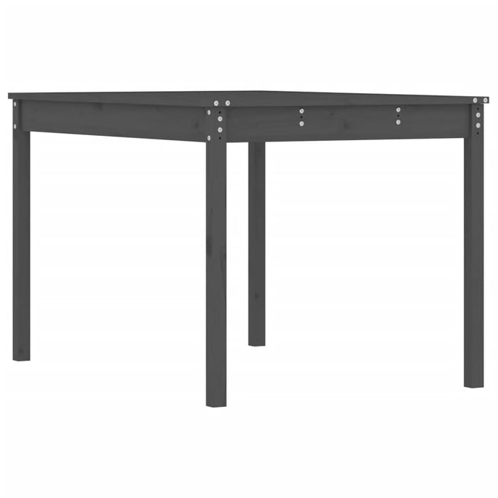 Măsuță de grădină, gri, 121x82,5x76 cm, lemn masiv de pin WALTI