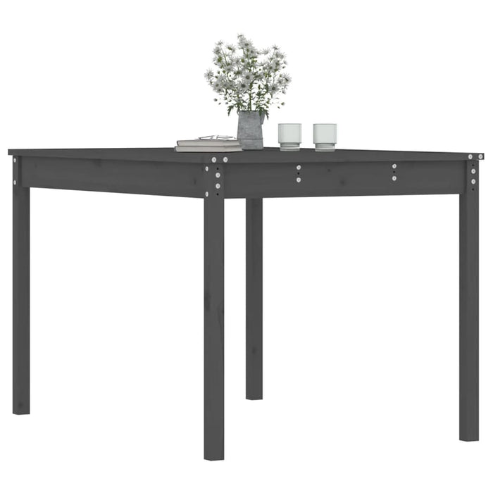 Măsuță de grădină, gri, 121x82,5x76 cm, lemn masiv de pin WALTI