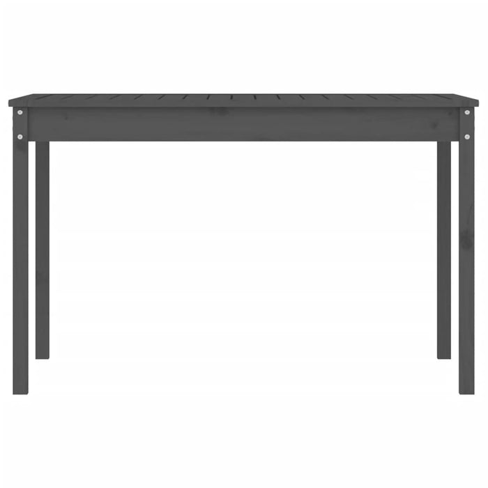 Măsuță de grădină, gri, 121x82,5x76 cm, lemn masiv de pin WALTI