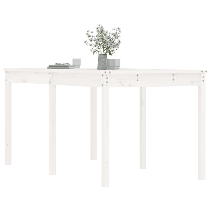 Măsuță de grădină, alb, 159,5x82,5x76 cm, lemn masiv de pin - WALTI WALTI