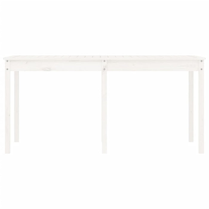 Măsuță de grădină, alb, 159,5x82,5x76 cm, lemn masiv de pin - WALTI WALTI