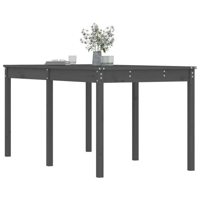 Măsuță de grădină, gri, 159,5x82,5x76 cm, lemn masiv de pin - WALTI WALTI