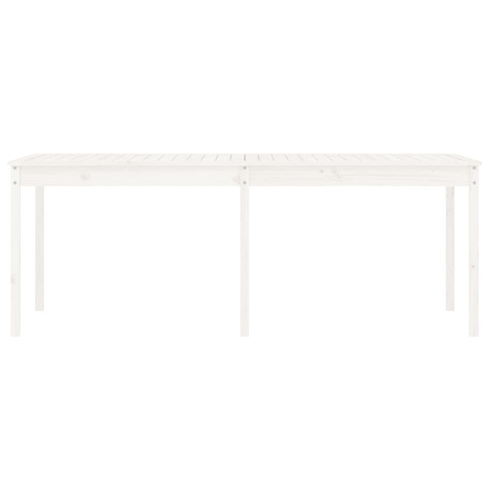 Măsuță de grădină, alb, 203,5x100x76 cm, lemn masiv de pin - WALTI WALTI