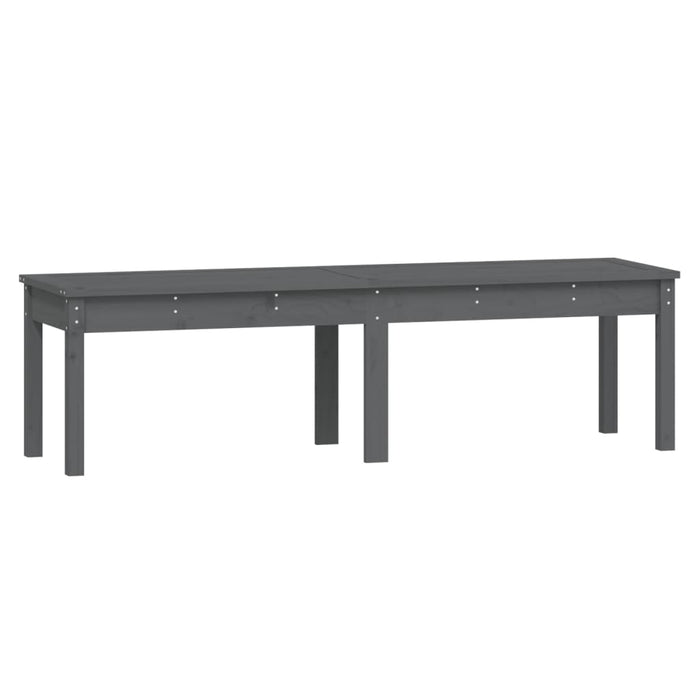 Bancă grădină 2 locuri, gri, 159,5x44x45 cm, lemn masiv de pin - WALTI WALTI