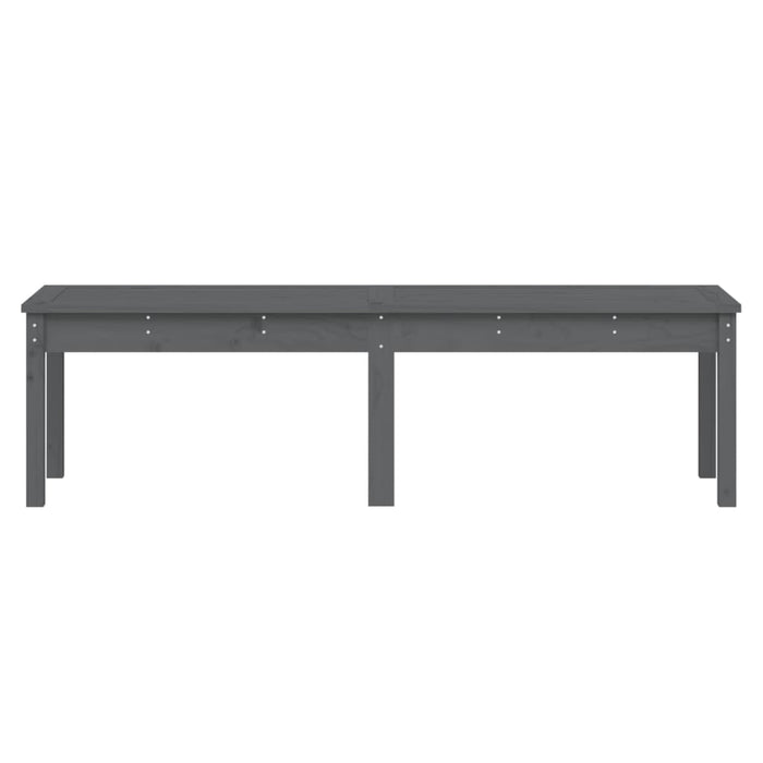 Bancă grădină 2 locuri, gri, 159,5x44x45 cm, lemn masiv de pin - WALTI WALTI