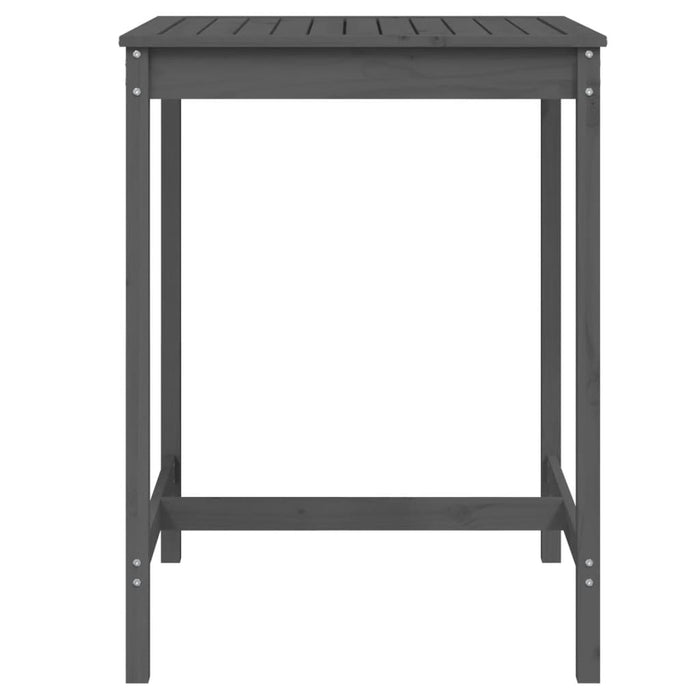 Măsuță de grădină, gri, 82,5x82,5x110 cm, lemn masiv de pin - WALTI WALTI