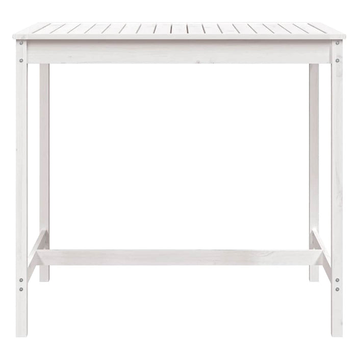 Măsuță de grădină, alb, 121x82,5x110 cm, lemn masiv de pin - WALTI WALTI