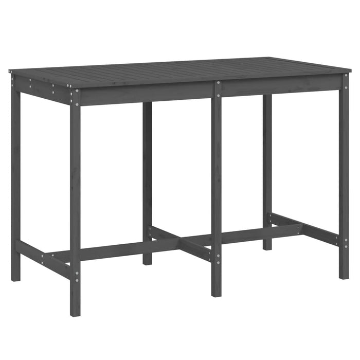 Masă de grădină, gri, 159,5x82,5x110 cm, lemn masiv de pin - WALTI WALTI