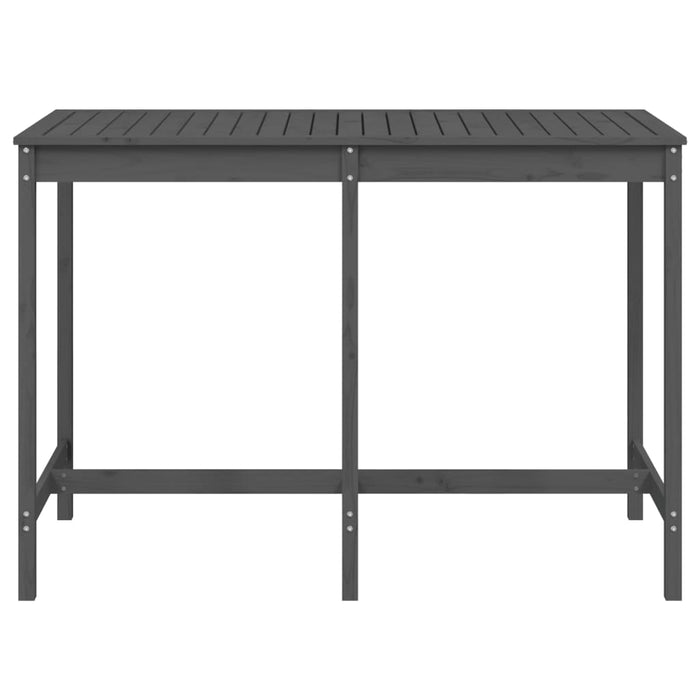 Masă de grădină, gri, 159,5x82,5x110 cm, lemn masiv de pin - WALTI WALTI