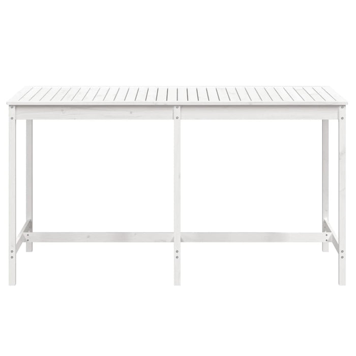 Masă de grădină, alb, 203,5x90x110 cm, lemn masiv de pin - WALTI WALTI
