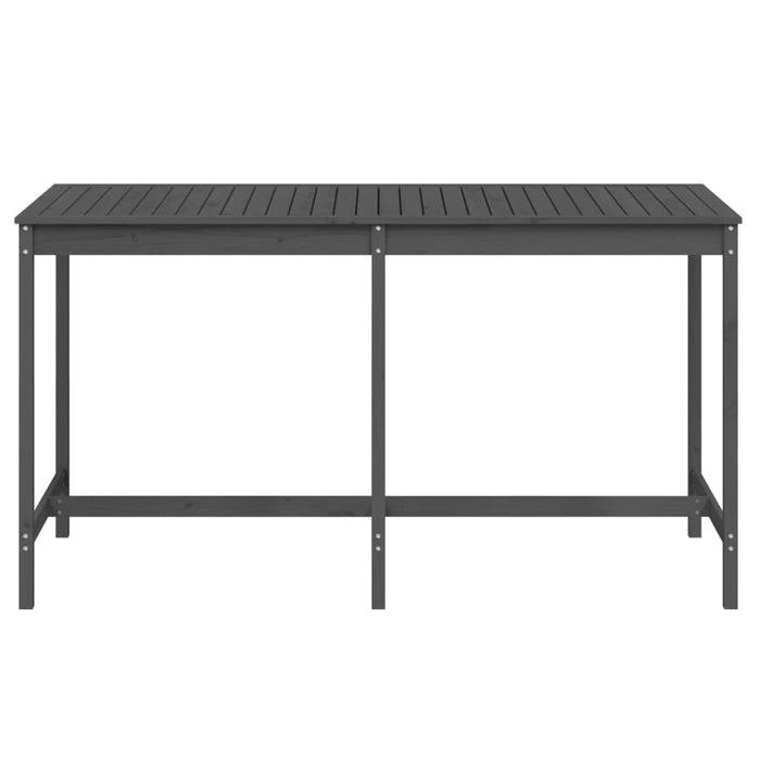 Masă de grădină, gri, 203,5x90x110 cm, lemn masiv de pin - WALTI WALTI