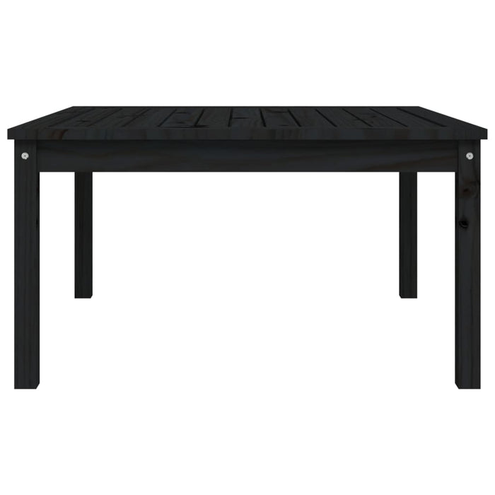 Măsuță de grădină, negru, 82,5x82,5x45 cm, lemn masiv de pin - WALTI WALTI