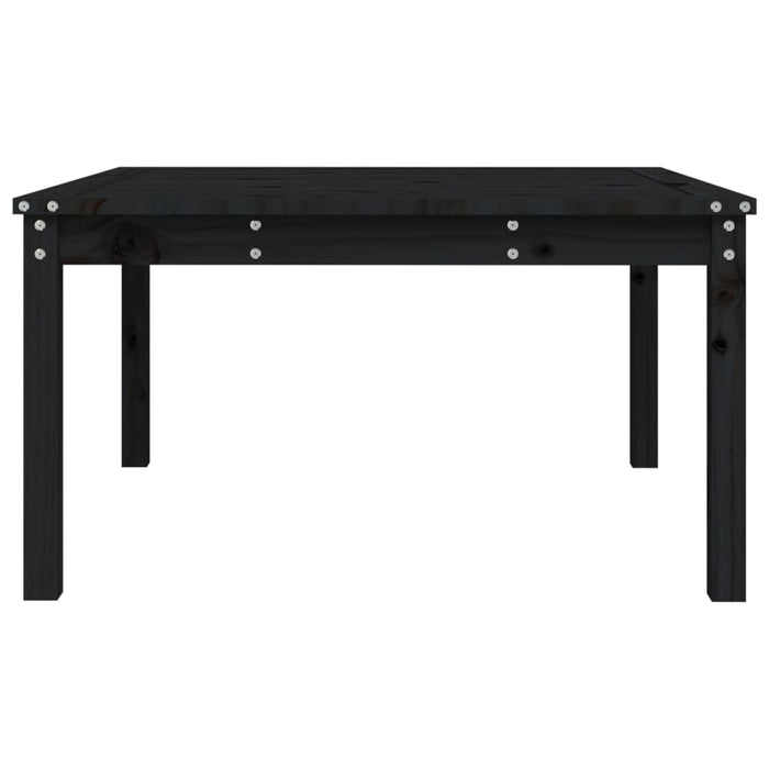 Măsuță de grădină, negru, 82,5x82,5x45 cm, lemn masiv de pin - WALTI WALTI