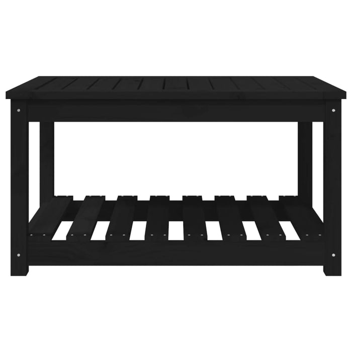 Măsuță de grădină, negru, 82,5x50,5x45 cm, lemn masiv de pin - WALTI WALTI