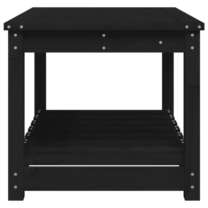 Măsuță de grădină, negru, 82,5x50,5x45 cm, lemn masiv de pin - WALTI WALTI