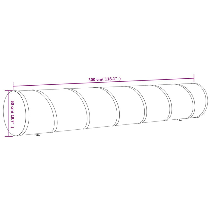 Tunel pentru câini, albastru, Ø 50x300 cm, poliester - WALTI WALTI