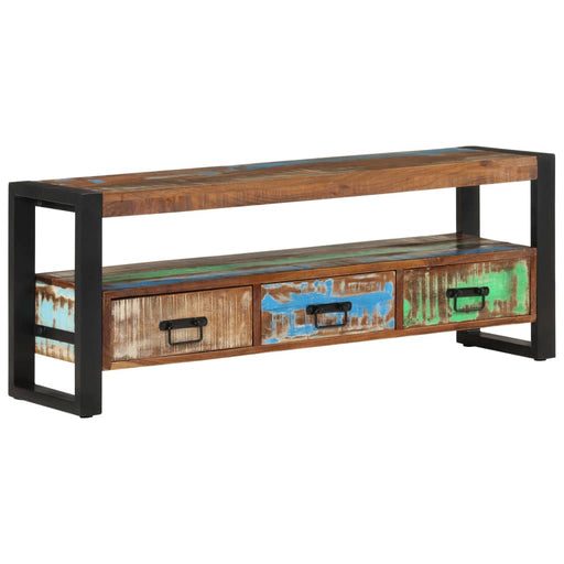 Comodă TV, 120x30x45 cm, lemn masiv reciclat - WALTI WALTI